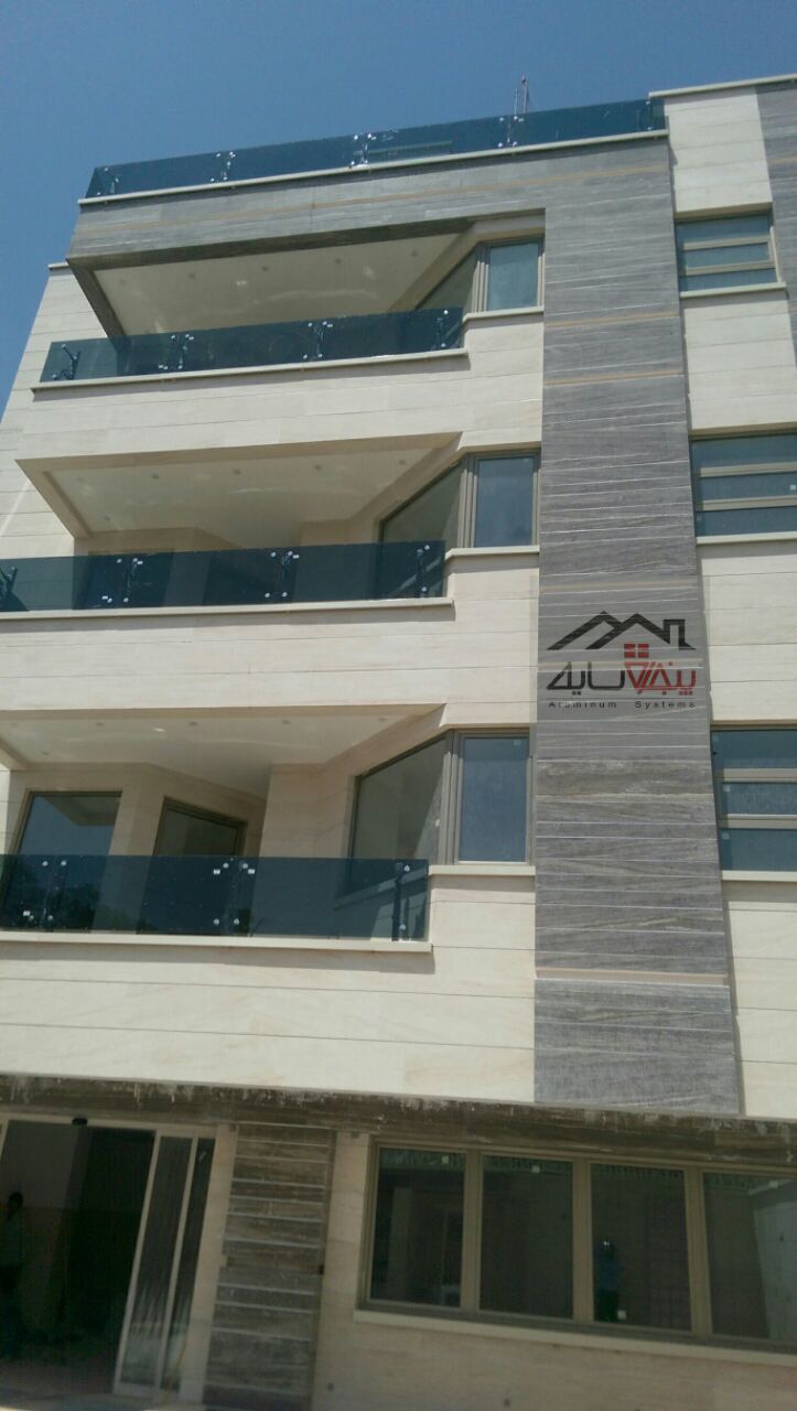 جان‌پناه شیشه‌ای تراس - پروژه پروفسور نیکنفس